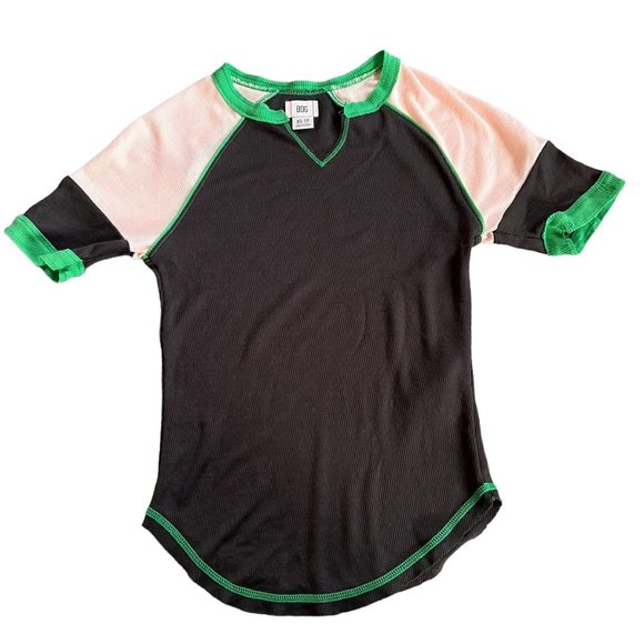 BDG Super Soft Baseball Fit 3/4 Sleeve Tee - Picture 1 of 5